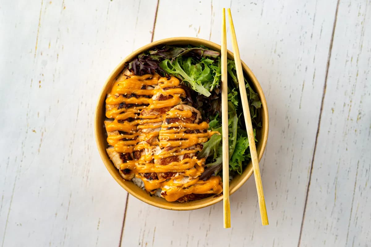 Sesame Aioli Grilled Chicken — Bowls of Rice